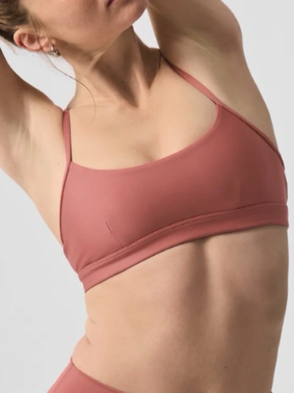 Alo Yoga Bra and Legging Set in Terracott